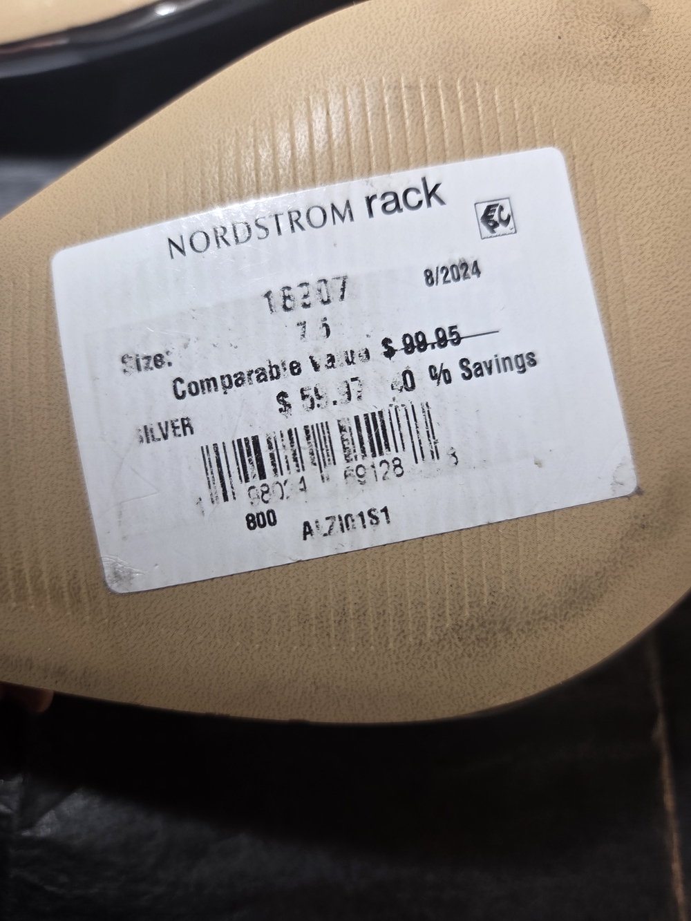 Steve Madden Silver Pointed Slingback Pumps - Picture 5 of 6